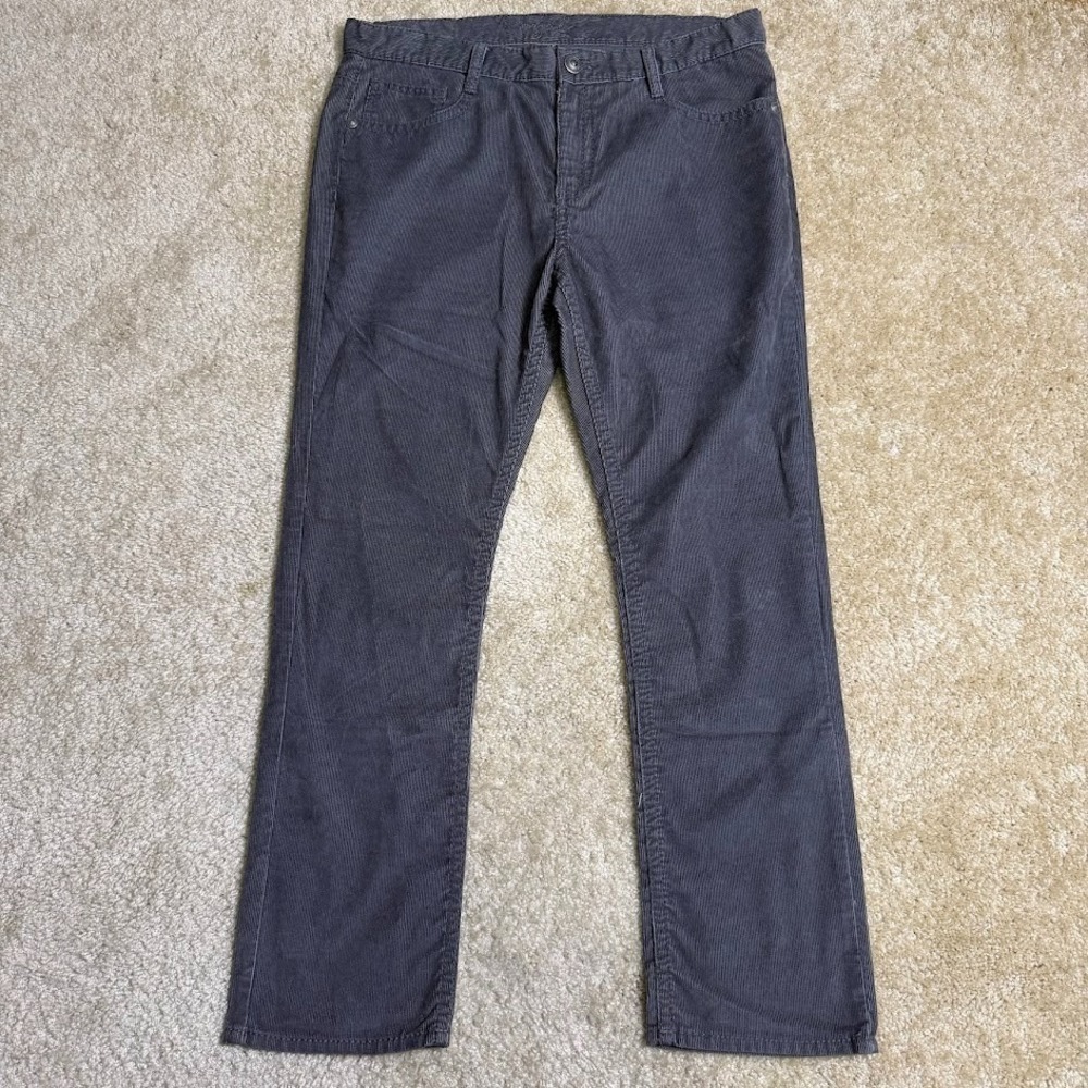 Royal Premium Corduroy Pants Mens 36x30 Gray Straight Fit Casual Cords‎